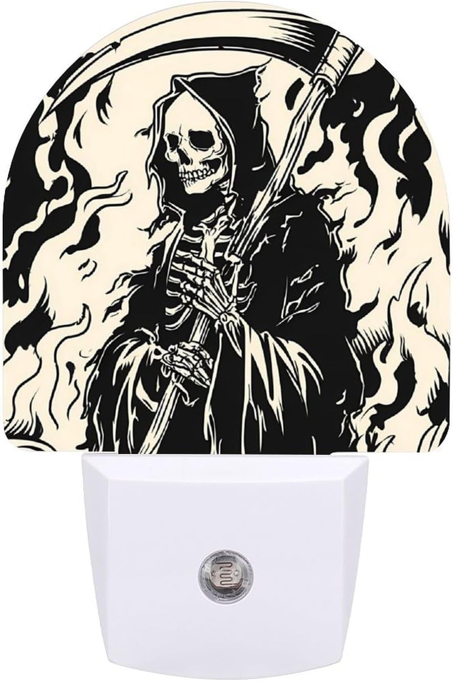 Grims Reapers Scythe Night Light LED Night Lights Plug Into Wall 11.2x7.5x5cm