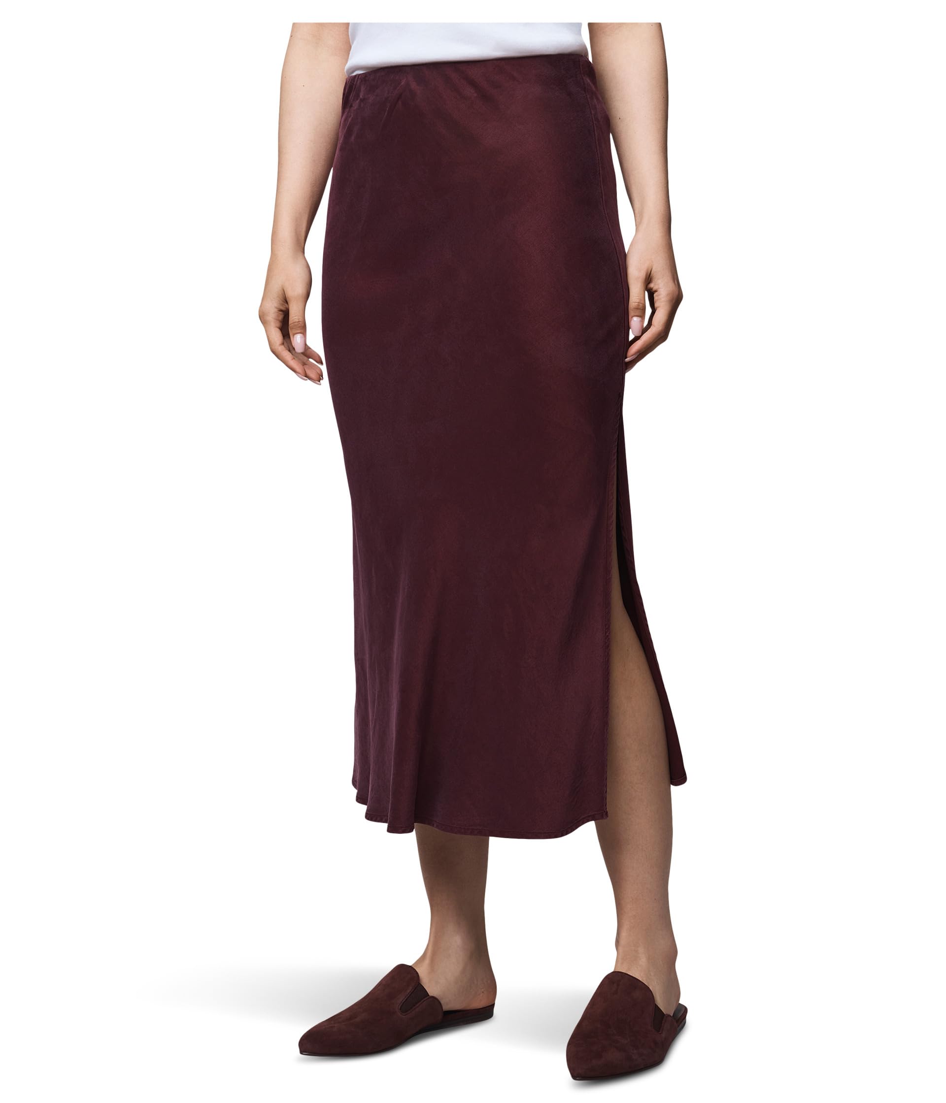 Splendid Womens Serena Satin Skirt