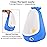 Foryee Potty Training Urinal for Boys Cute Whale with Funny Aiming Target - Blue