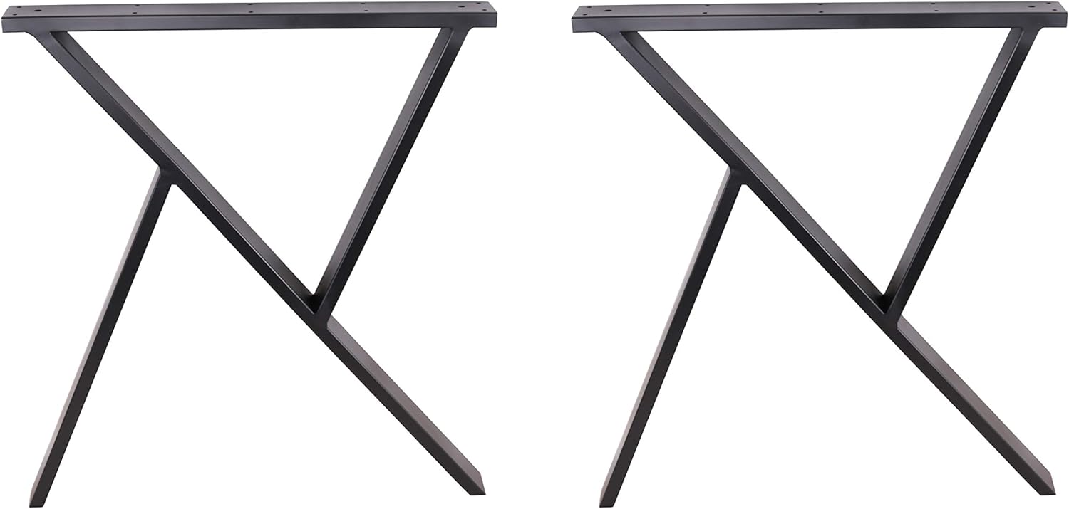 ECLV 2 X 28 Dining Table Legs, RShaped Steel Table Legs