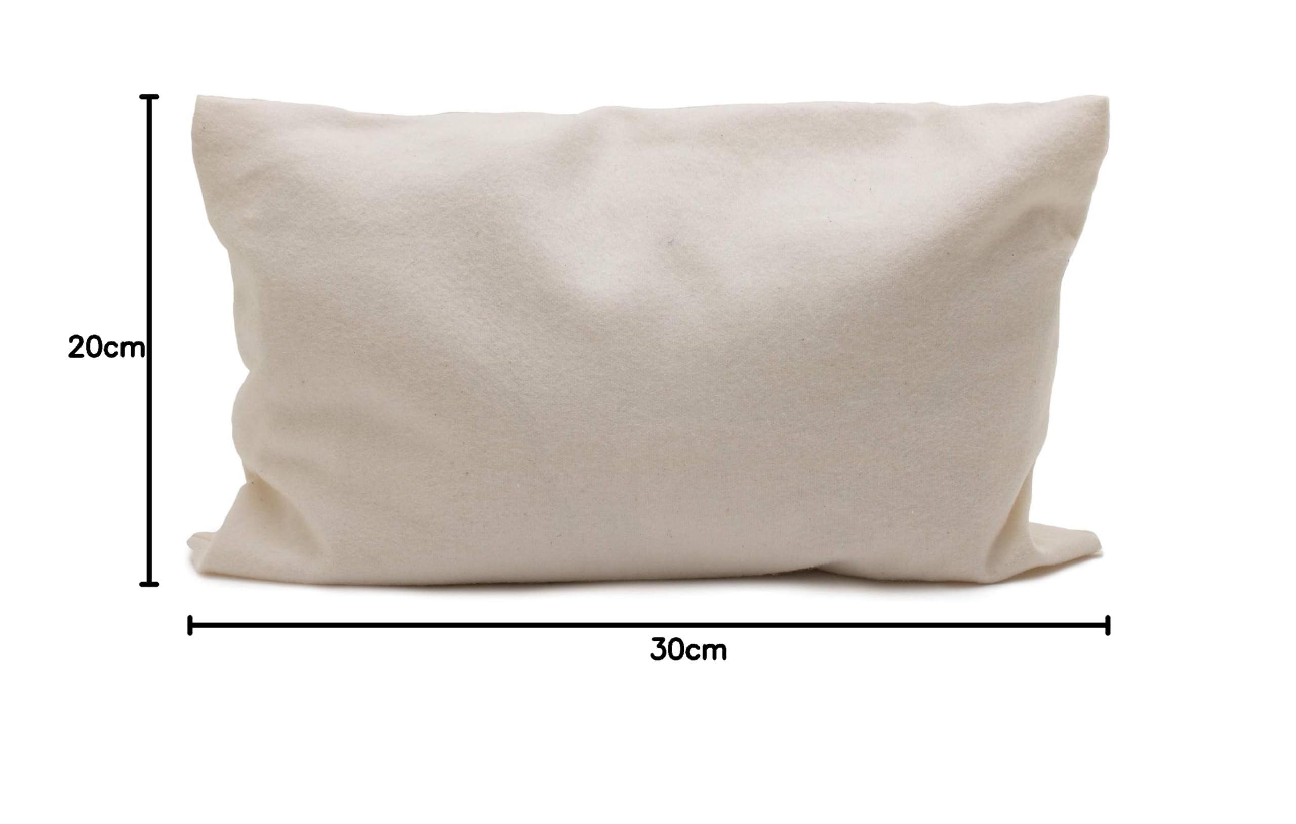 GIRAFFENLAND Bio Lavendelkissen 30x20cm, Bio-Bezug Flanell + Bio Inlett | Duftkissen Kräuterkissen