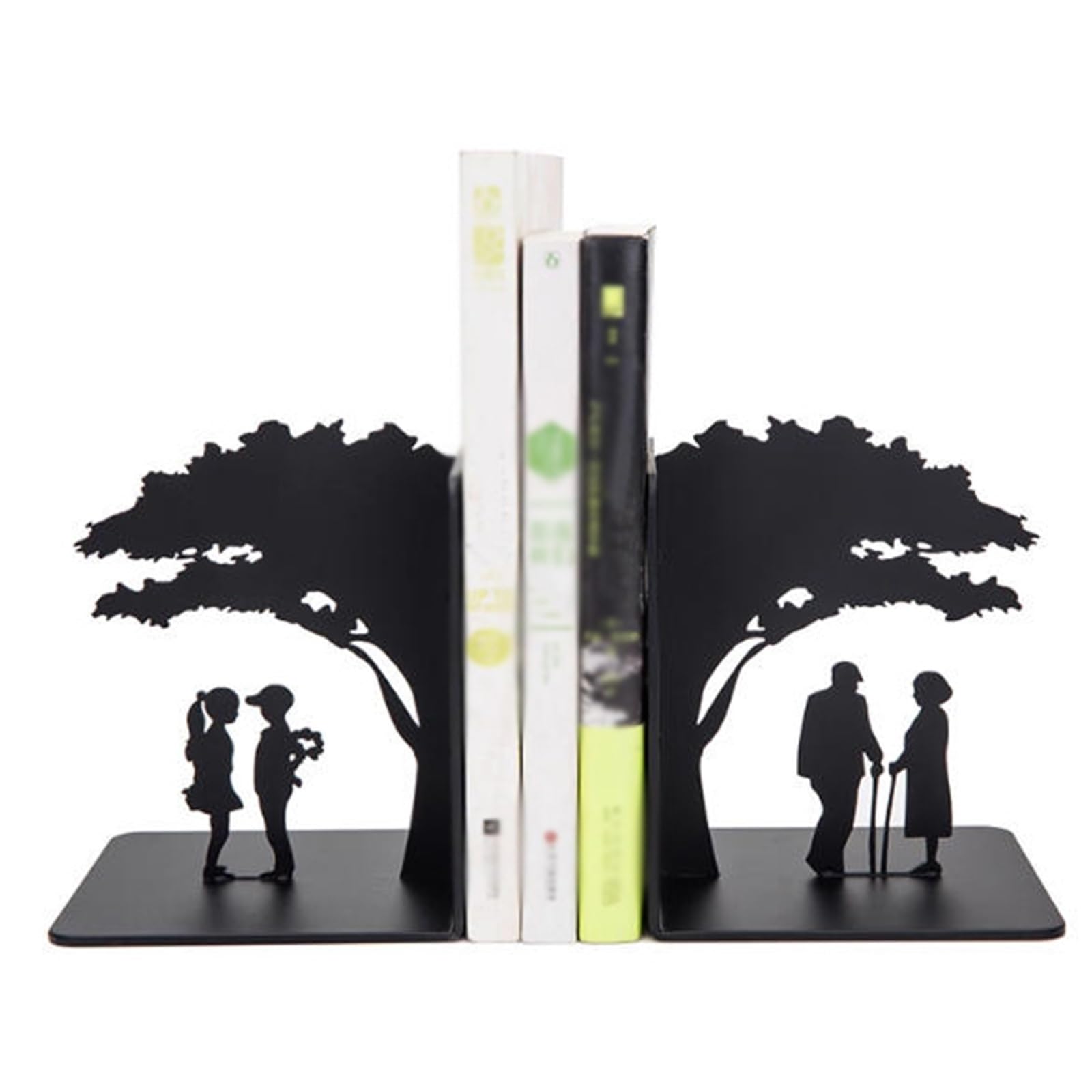 Sujetalibros Sujetalibros de metal resistente - Sujetalibros for oficina, escritorio, hogar, suministros de oficina, estantería for amantes de los libros, sujetalibros Soporte para libros