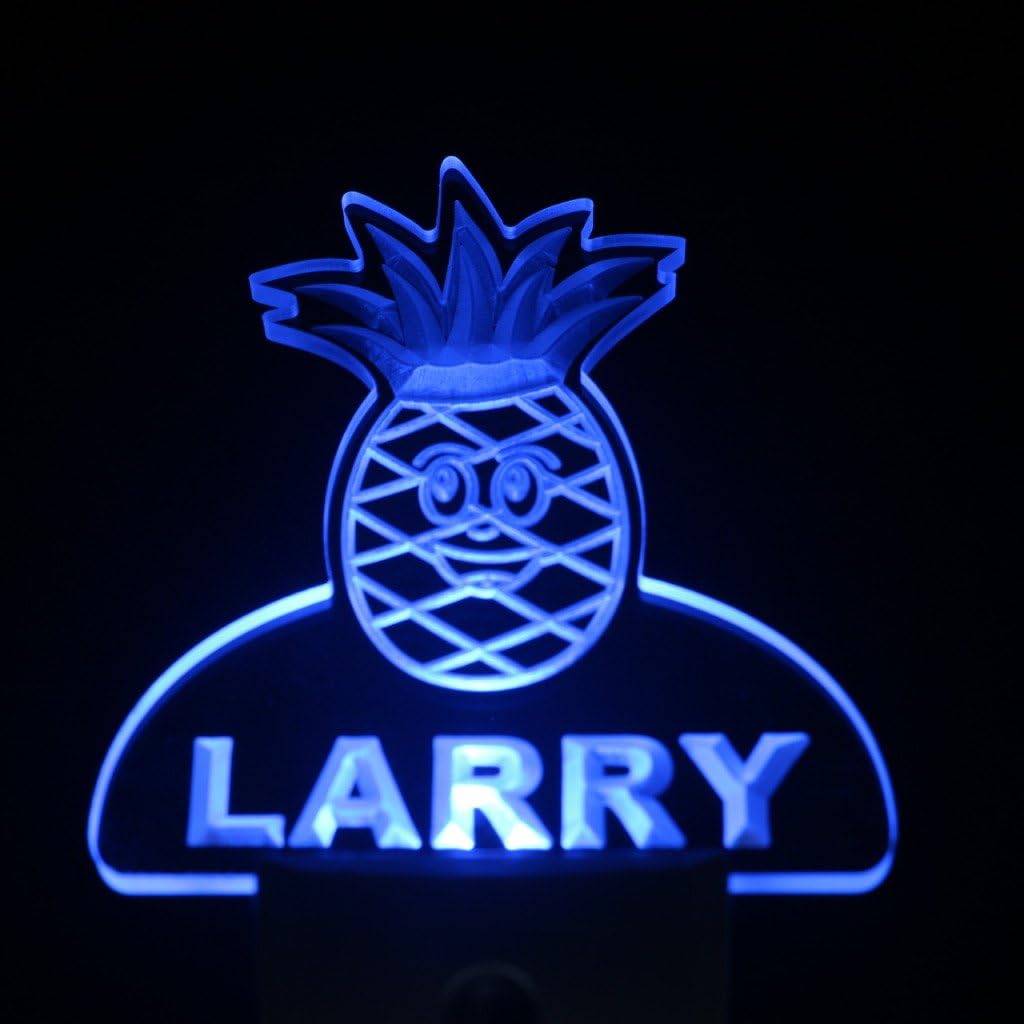 ADVPRO ws1051-tm Pineapple Personalized Night Light Baby Kids Name Day/Night Sensor LED Sign