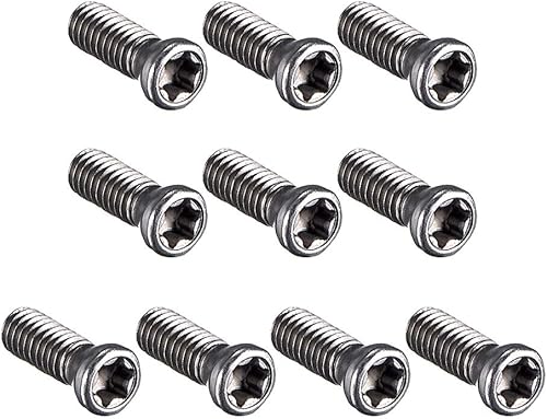 uxcell Tornillos Torx de M2.0.197x0.315 in para Reemplaza Inserción de Carburo Herramienta Torno CNC 12.9 Grado Acero de Aleación 10pcs
