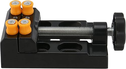 Miniatura 4 de KEILEOHO 4 abrazaderas de tornillo de banco mini, abrazaderas universales para prensa, abrazadera ajustable, tornillo de banco de mesa plana para