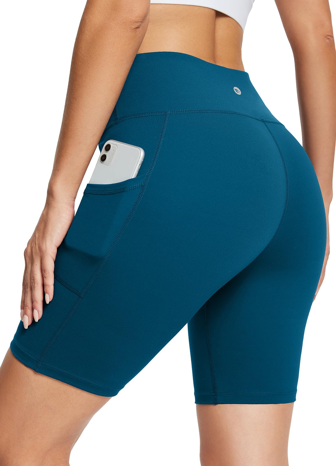 baleaf Women's High Waist Biker Shorts with 3 Pockets