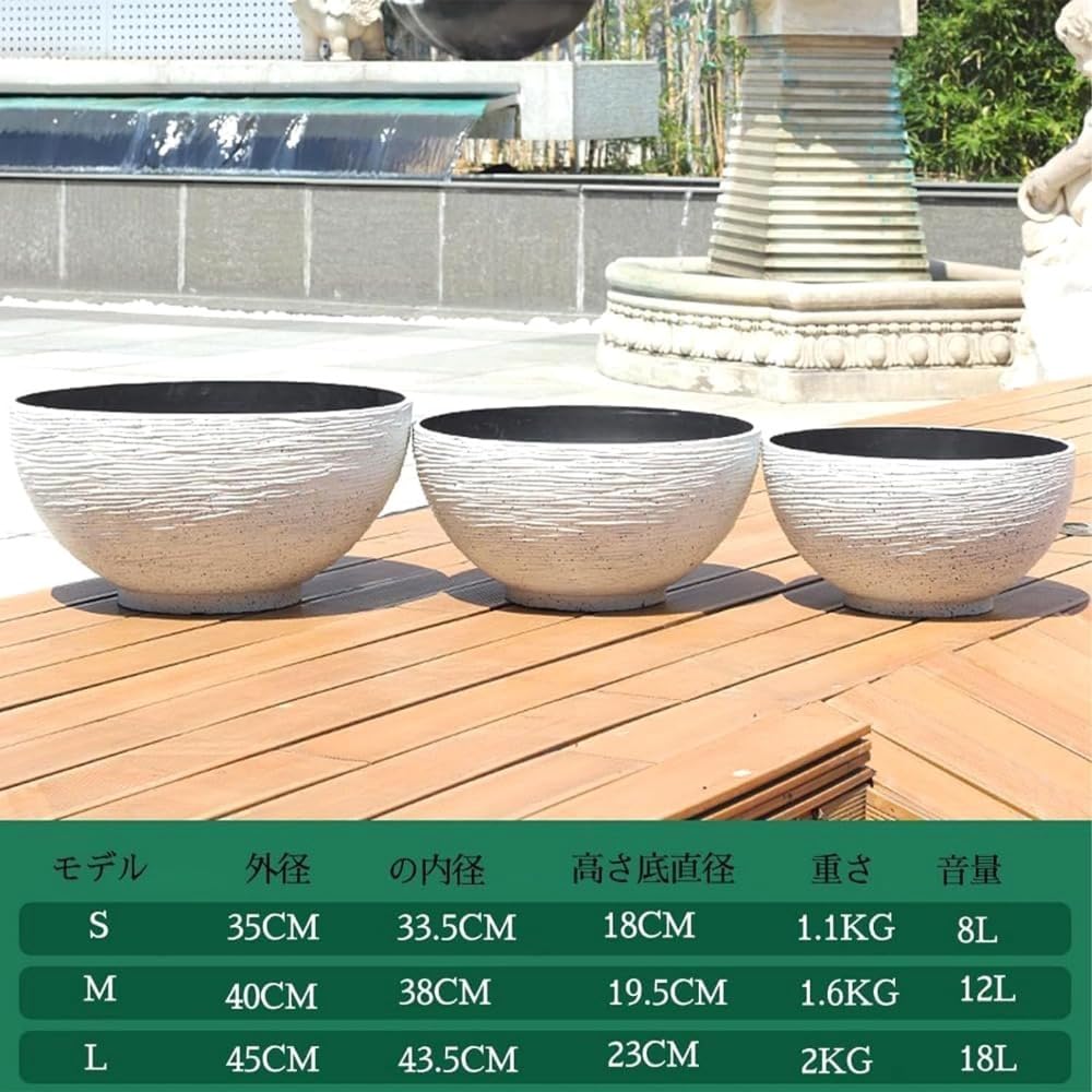 Amazon | 金魚鉢 大型 プラスチック 睡蓮鉢 メダカ 鉢 屋外飼育 金魚