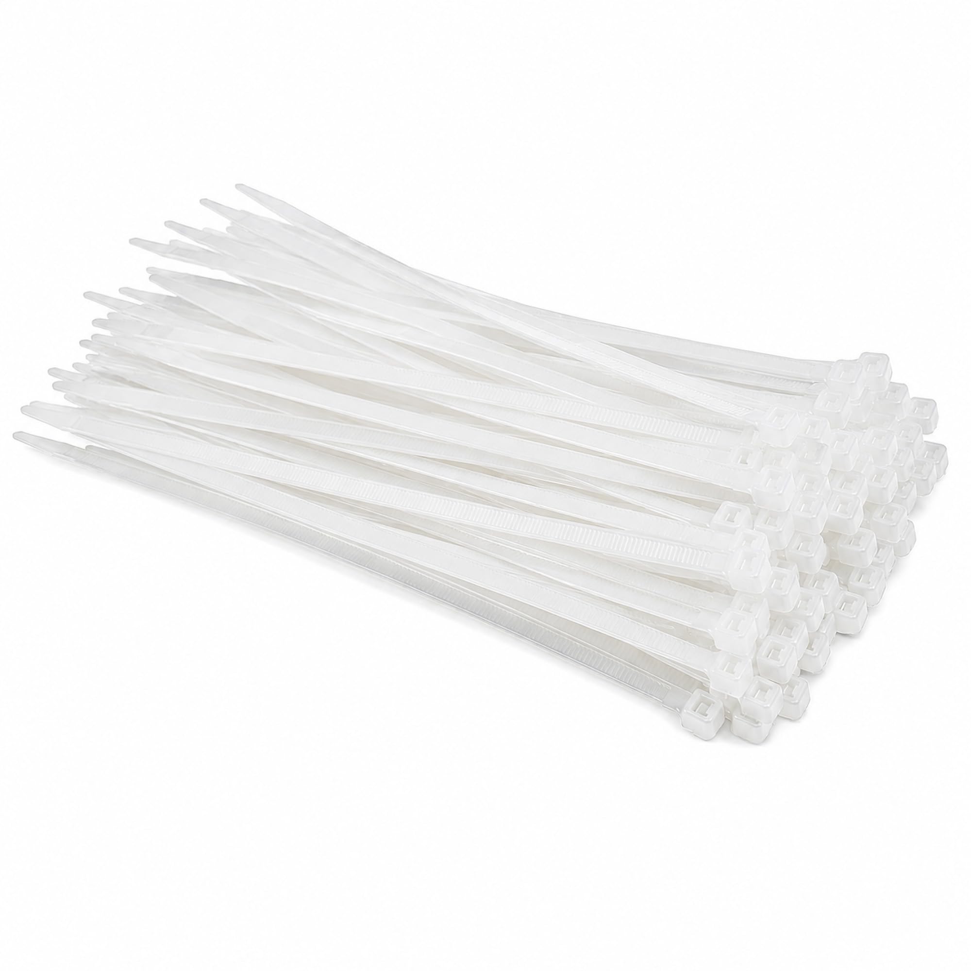 On1shelf Natural On1shelf® 100 Pack Cable Ties 250Mm X 4.8Mm Strong Nylon Pa66 Zip Ties For Cable Management, Electrical Wiring, Garage, Workshop & Home Organisation