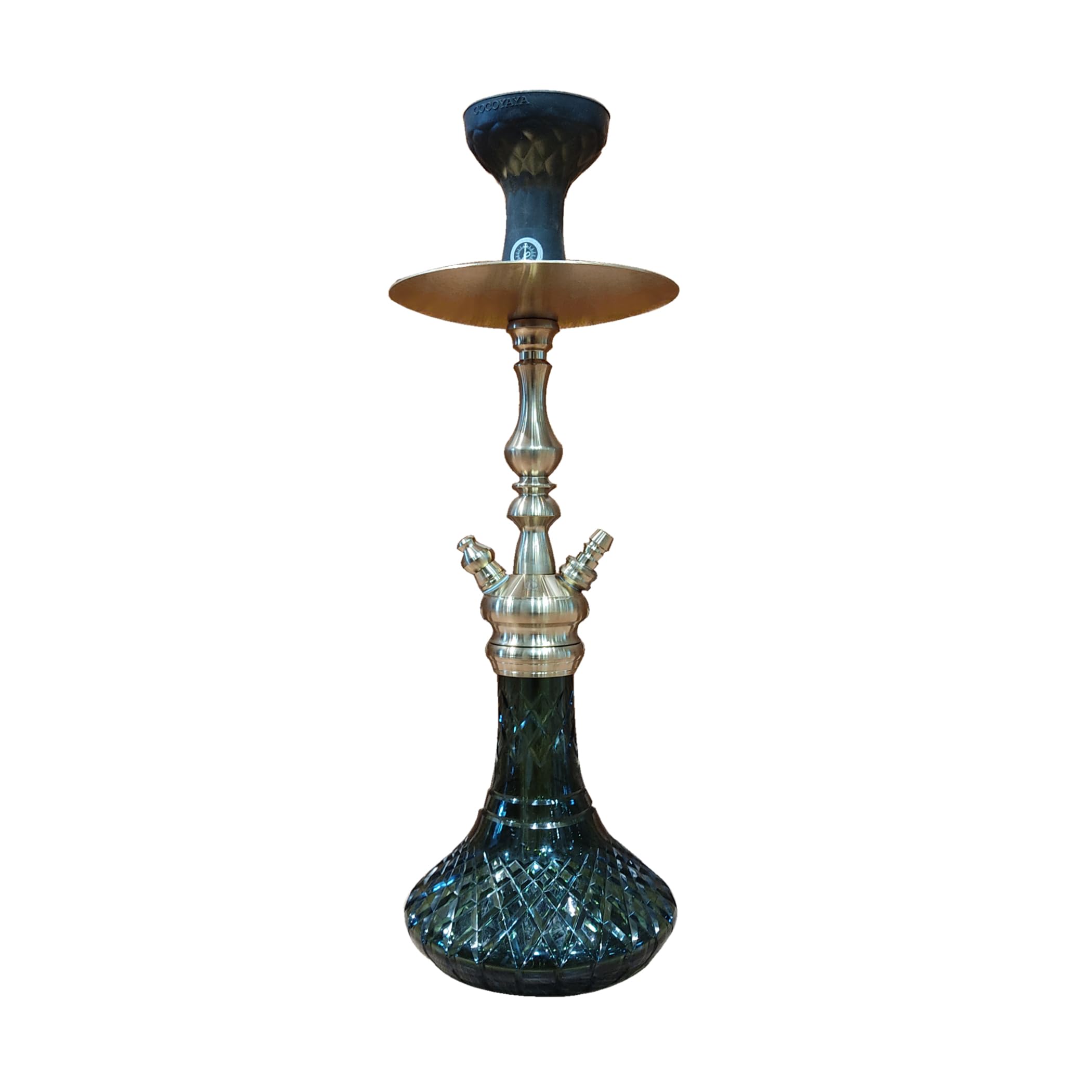 COCOYAYA Prince Series Simba Hookah Golden (Green Base) With Bag-image-40