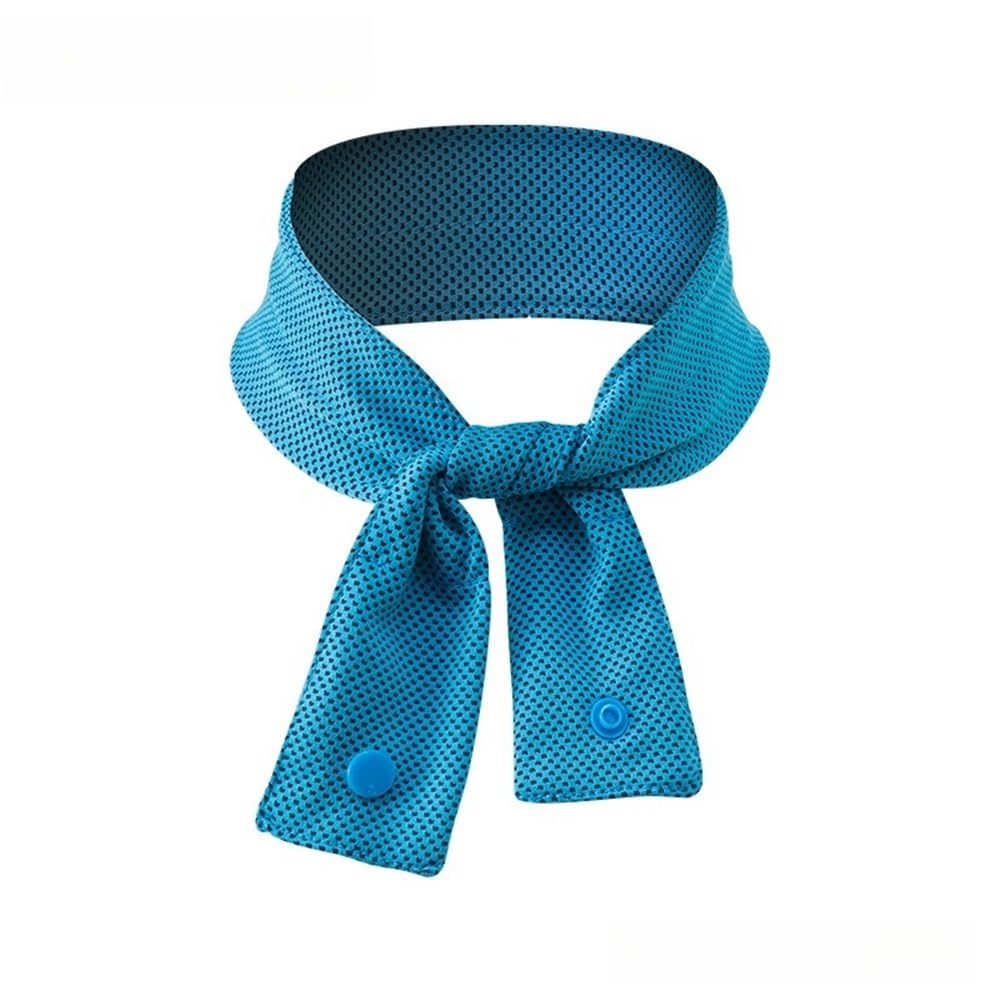 PawUniscript 2Pcs Cooling Ice Towel Neck Gaiter - Sweat-Wicking Headscarf for Outdoor Activities(Blue)