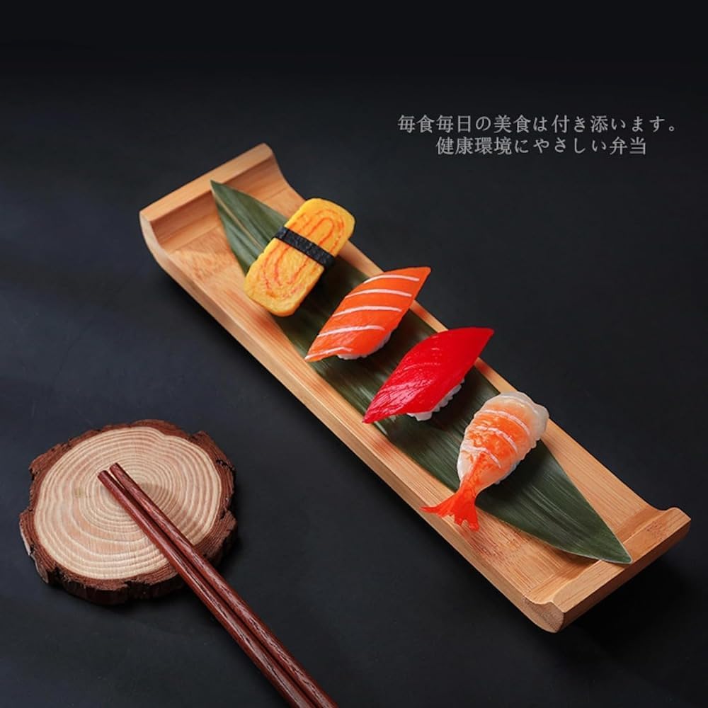 Amazon.co.jp: 寿司盛台 竹製 寿司下駄 ランチプレート 食器