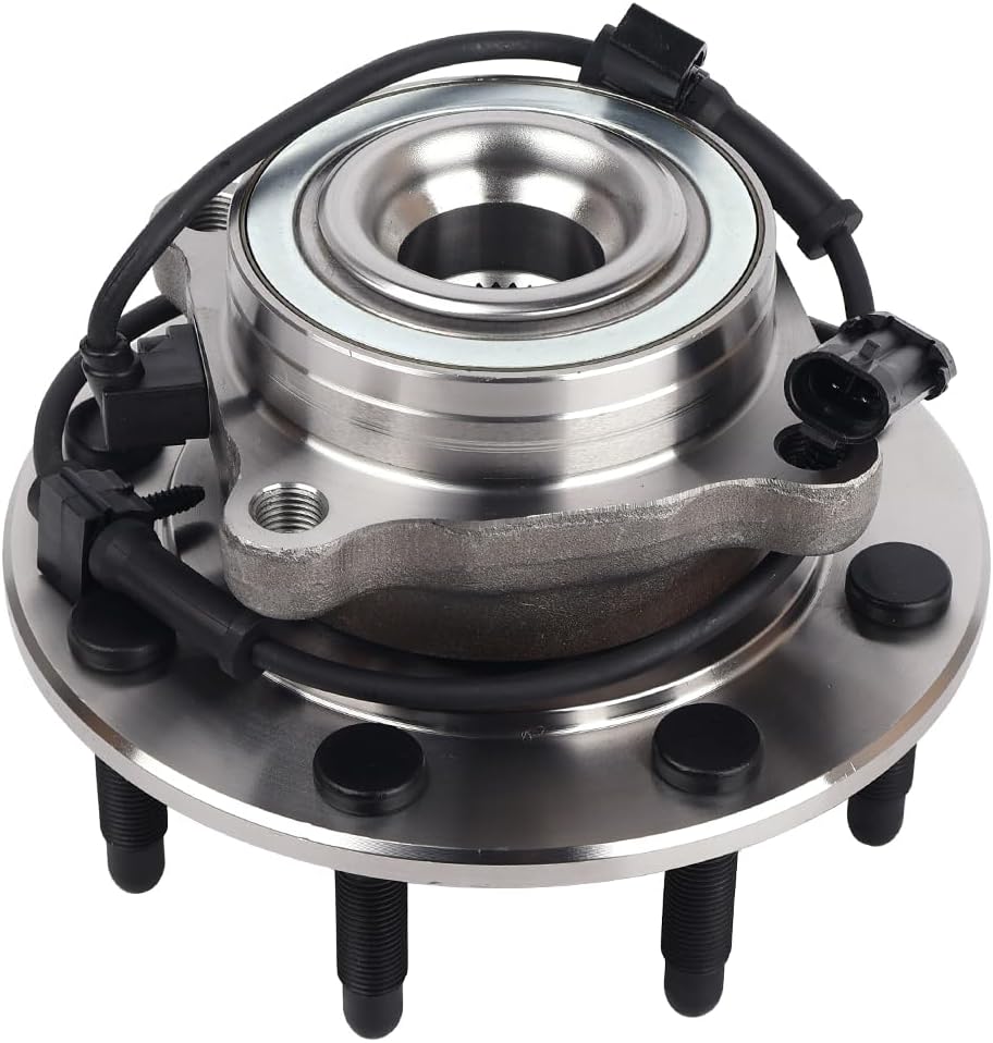 Autoround 515058 4WD Front Wheel Bearing and Hub Assembly Fit for 1999-2007 Chevy Silverado Suburban Avalanche 1500 2500 3500 HD, GMC Sierra Yukon XL 1500 2500 3500 HD, Hummer H2, 8 Lug w/ABS