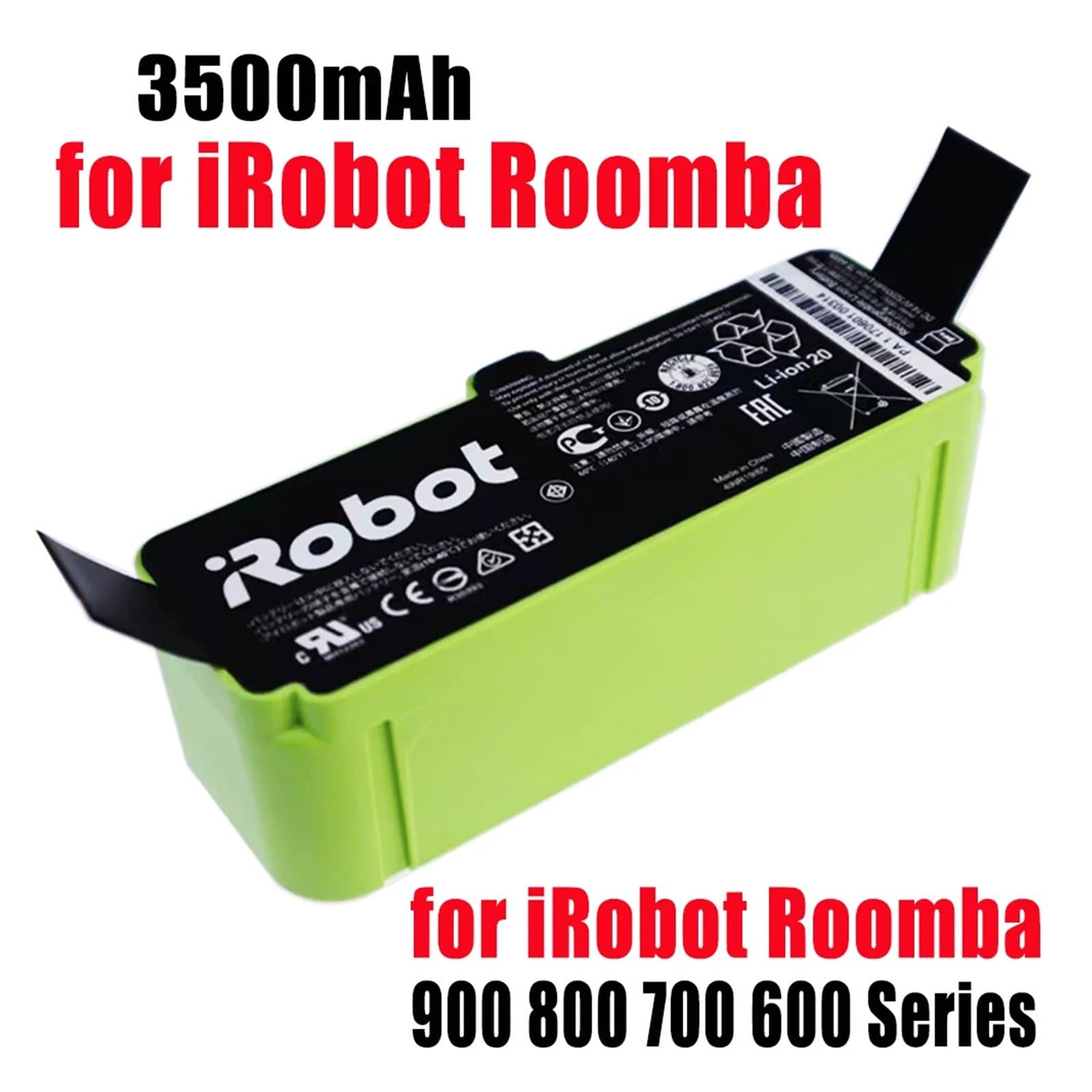 ルンバ iRobot Roomba 960 水洗浄済 バッテリー、消耗品新品 Amazon.co.jp: 14.4V 7800mAh リチウムイオンバッテリー、ルンバ