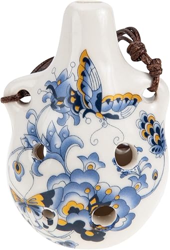 ABOOFAN 3pcs Ocarina Gifts for Adults Chinese Gifts Pottery Whistle Sound Toy New Year Party Favor Gift for Adults Ceramic Soprano Musical Toys Wind