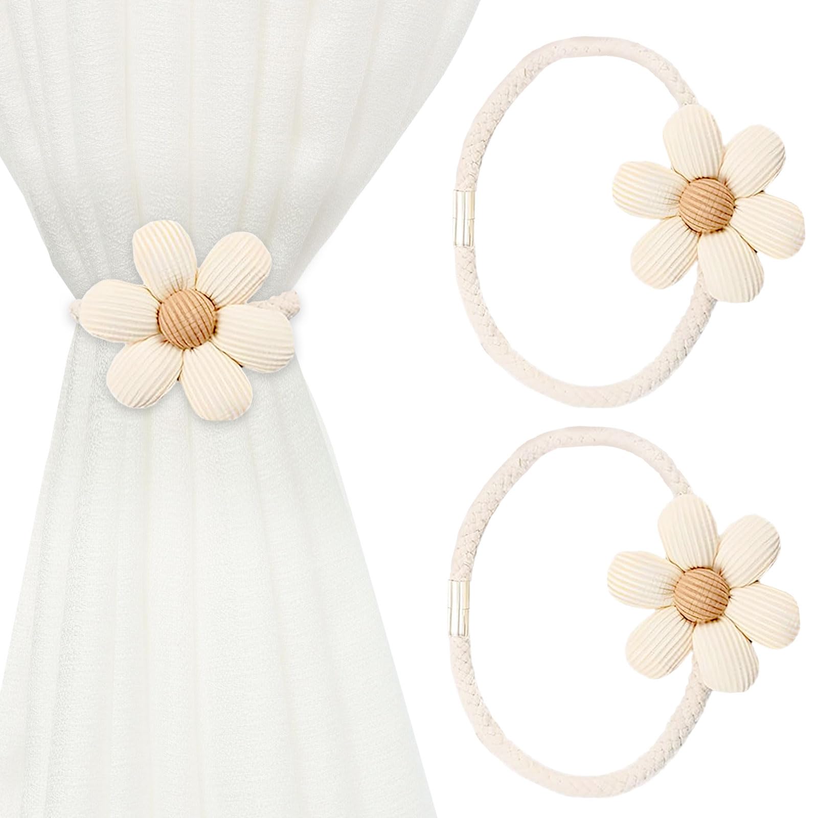 DEFIYEAR 2PCS Magnetic Curtain Tie Backs