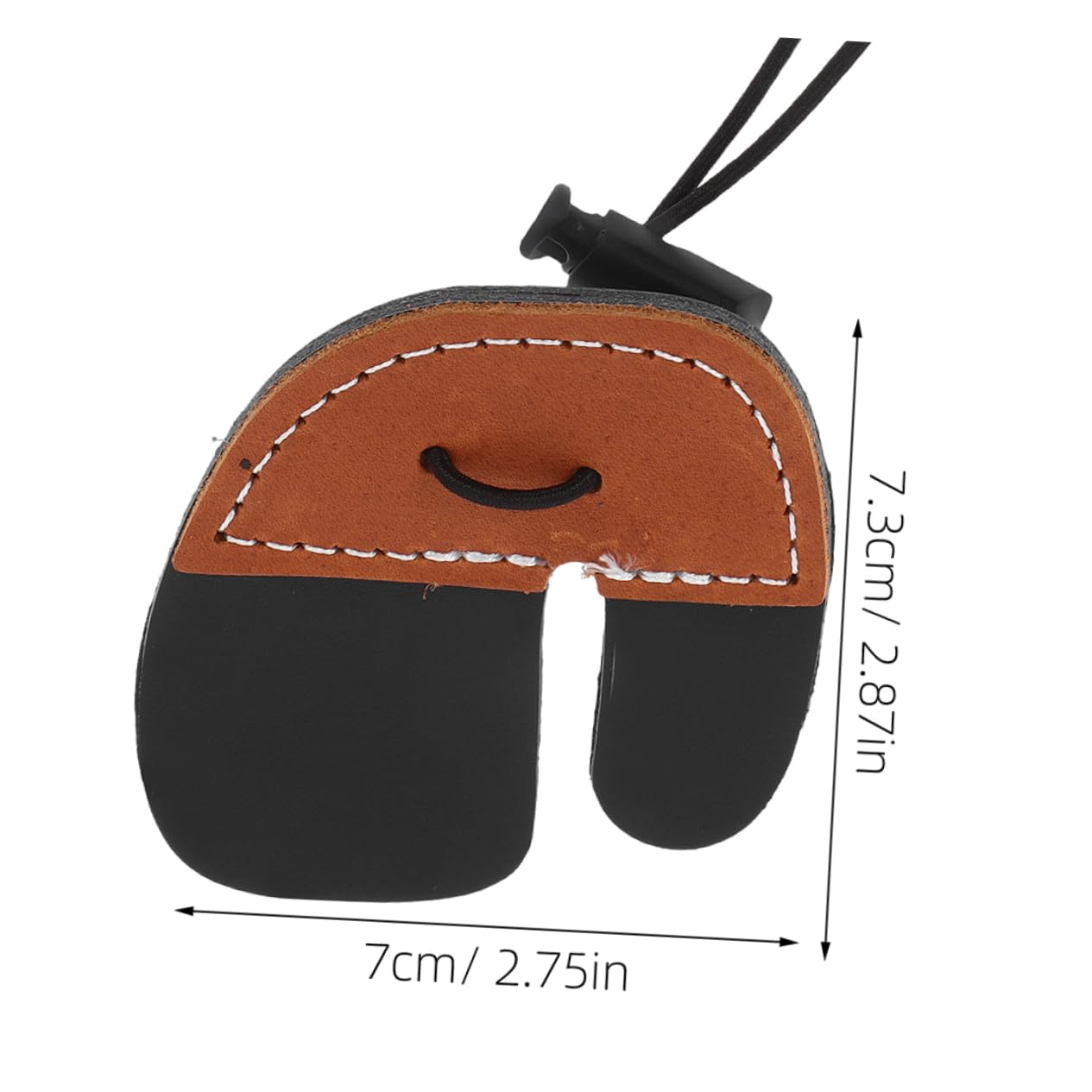 HANABASS Elegant Crafted Leather Finger Guards Pcs Finger Tab Comfortable for Shooting