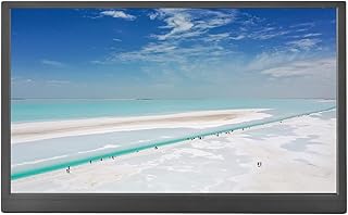 Portable Monitor, 15.6 Inch 1080P FHD HDR IPS Laptop Monitor USB C HDMI Computer Display, Dual Speaker External Screen Travel Screen, for PS5 Xbox Switch Laptop PC Phone
