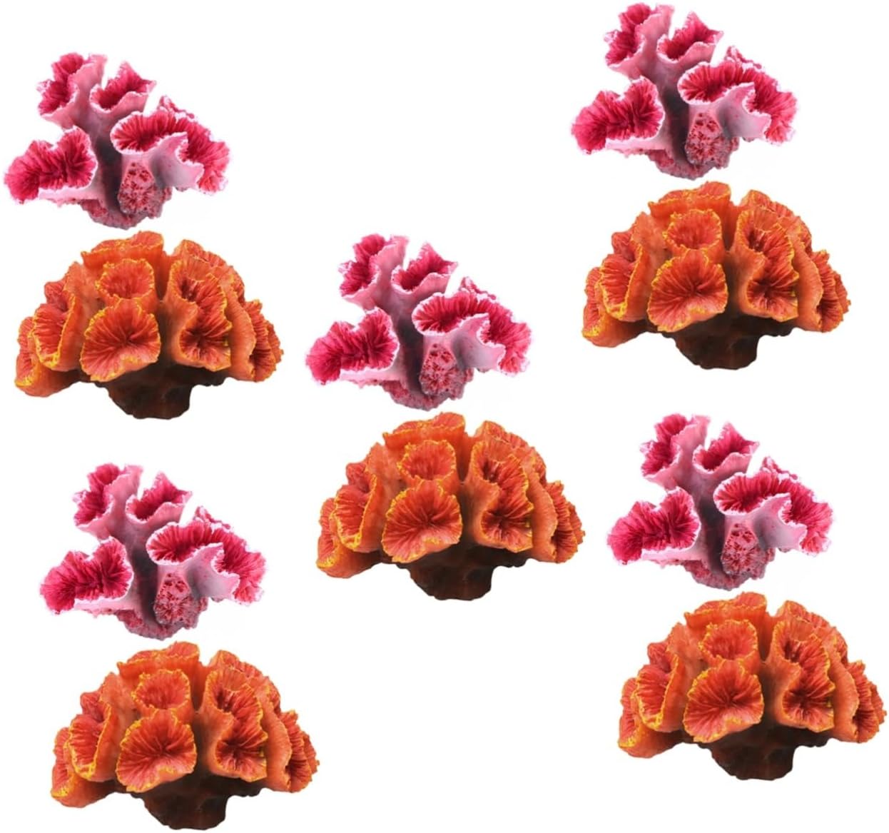 10 Pcs Simulated Coral Landscaping Aquarium Supplies Mediterranean Decor Fish Bowl Decorations Artificial Coral Ornament Fish Tank Creative Decor Fake Coral FA