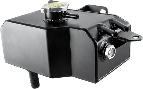 Miniatura 6 de Tanque de depósito de expansión de refrigerante de aluminio con tapa de repuesto para Mazda MX5Miata Expansion Mk3 NC 2.0L L4 Gas 2006-2015 (negro)