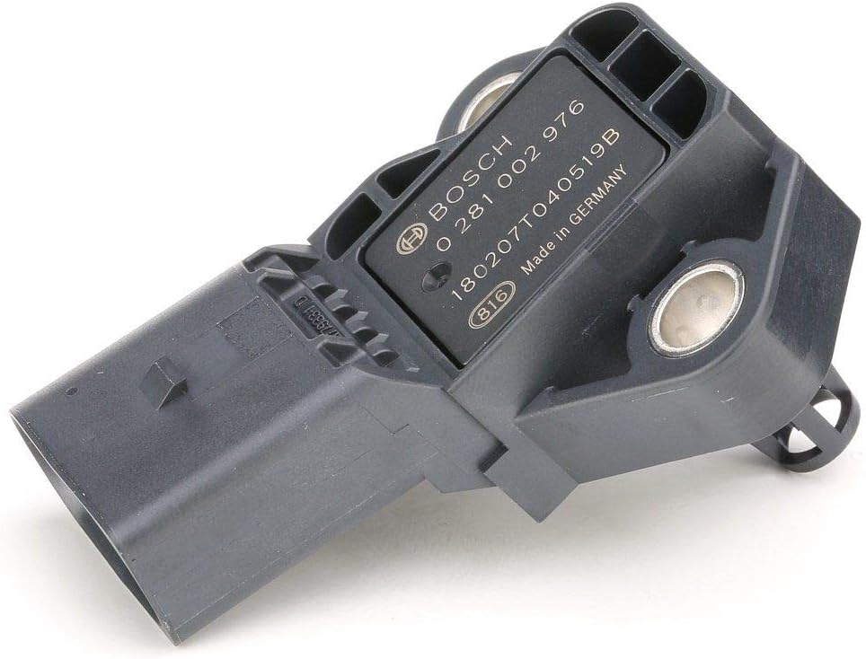 BOSCH 0281002976 OE Manifold Absolute Pressure (MAP) Sensor - Compatible with Select Audi A3, A8, Q7, TT RS, TTS; Porsche Macan; Volkswagen Beetle, Golf, Jetta, Passat, Touareg + More