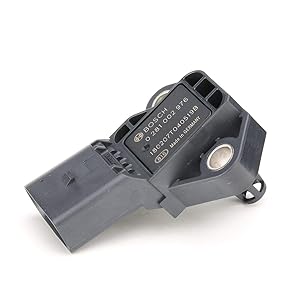 BOSCH 0281002976 OE Manifold Absolute Pressure (MAP) Sensor - Compatible with Select Audi A3, A8, Q7, TT RS, TTS; Porsche Macan; Volkswagen Beetle, Golf, Jetta, Passat, Touareg + More