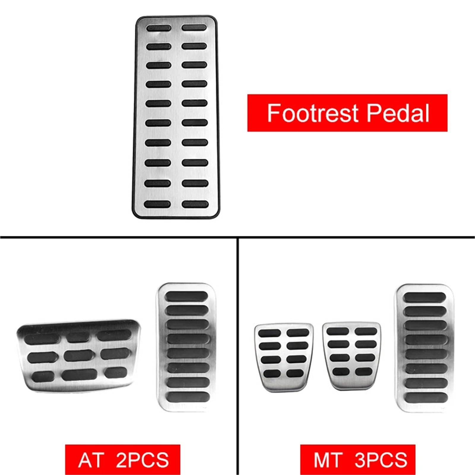 Nakładka Sprzęgła Pasuje do Hyundai Veloster Elantra I30 IONIQ KONA Accent Venue Car Accelerator Hamulce Sprzęgło Pedały Case Pads Samochodowe pedały(Footrest and MT)