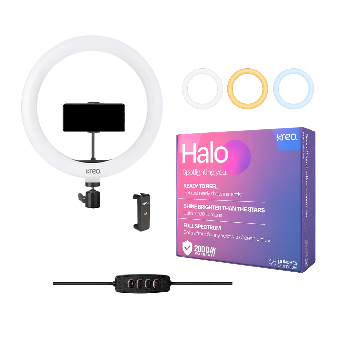 Kreo Ring Light 12″ for Video Shooting Professional Studio Light with Stand, Ringlight kit for YouTube Instagram with Accessories (Kreo 12″ Ringlight) Kreo Ring Light 12″ for Video Shooting Professional Studio Light with Stand, Ringlight kit for YouTube Instagram with Accessories (Kreo 12″ Ringlight)