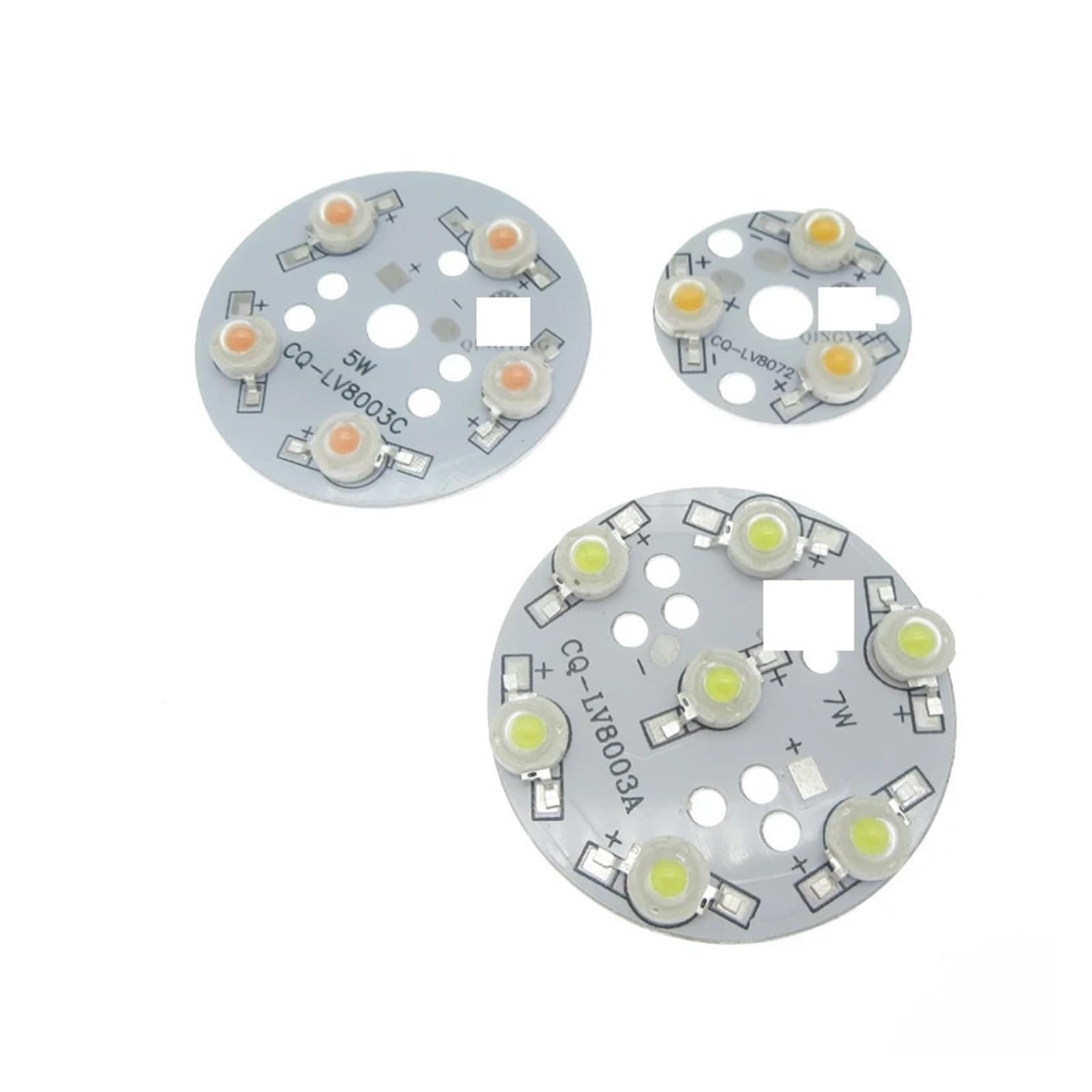 10pcs 1W-36W Round Aluminum Base Plate Heat Sink Install 1W High Power LED Diodes Full Spectrum White Warm White Red Green Blue(24W 118mm,Deep Red 660nm)