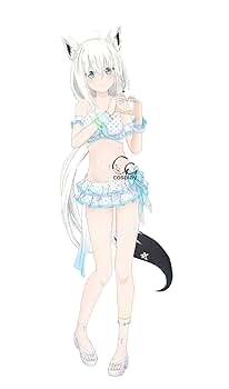 Amazon.co.jp: GGcosplay VTuber 白上フブキ 共通ホロサマ水着