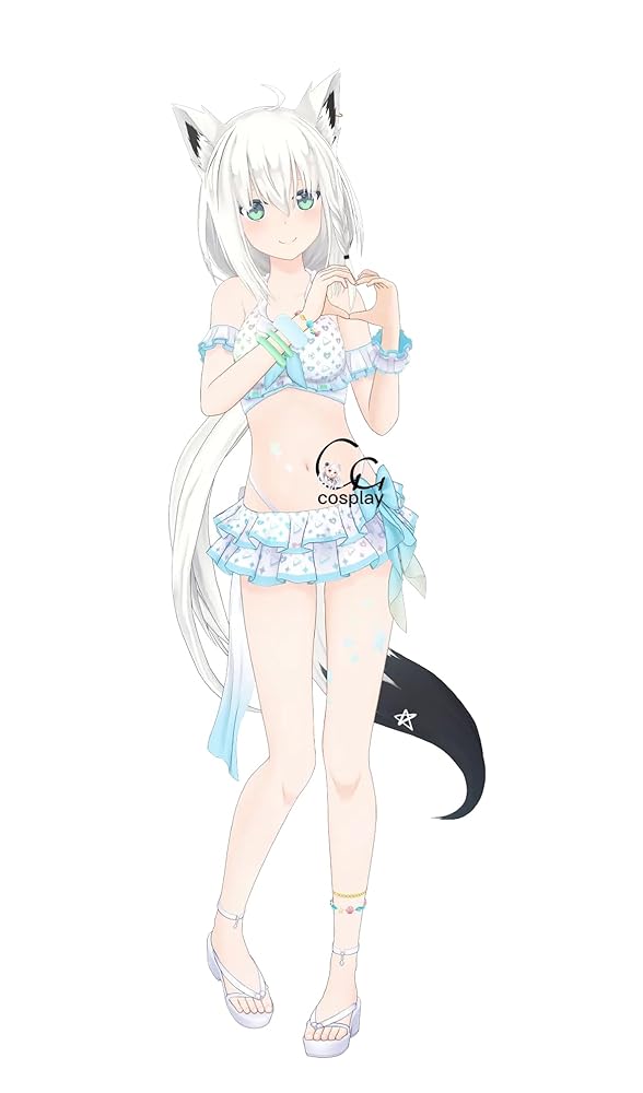 Amazon.co.jp: GGcosplay VTuber 白上フブキ 共通ホロサマ水着