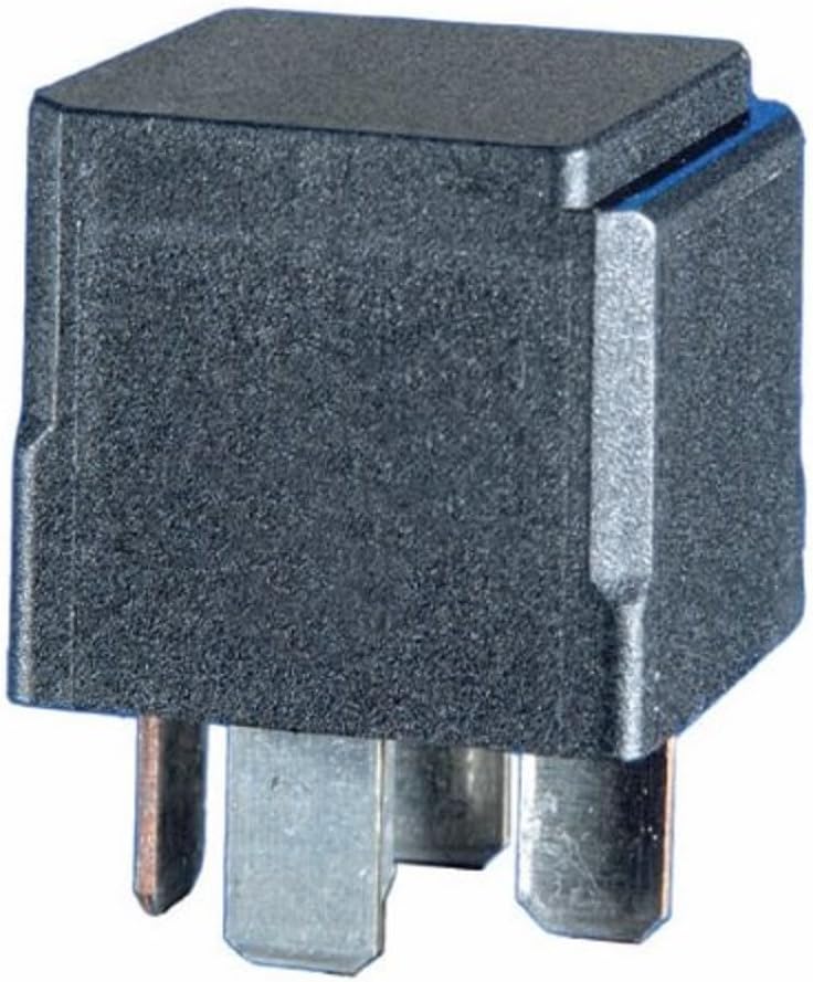 HELLA 931680011 Relay 12V 20/40A Spdt Res Sld, Black