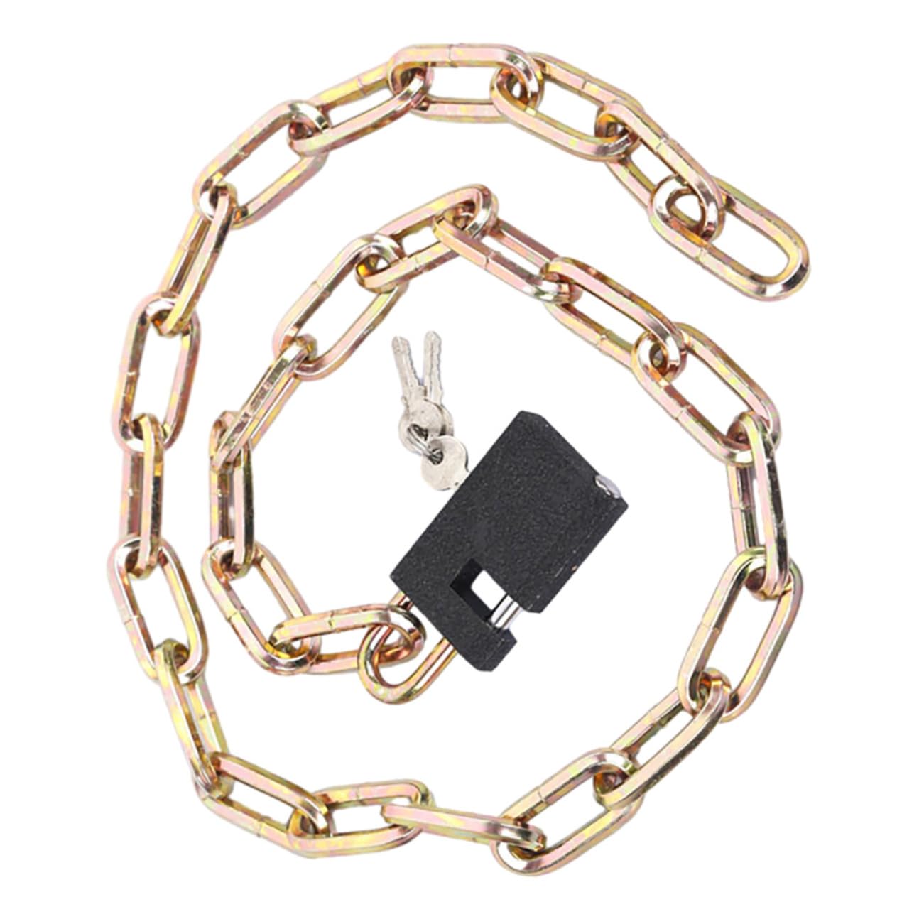 ibasenice Sturdy Bike Chain Lock with Keys Cut Motorbike Safety Accessory for Secure Outdoor Cycling Use Present for Bike Enthusiasts