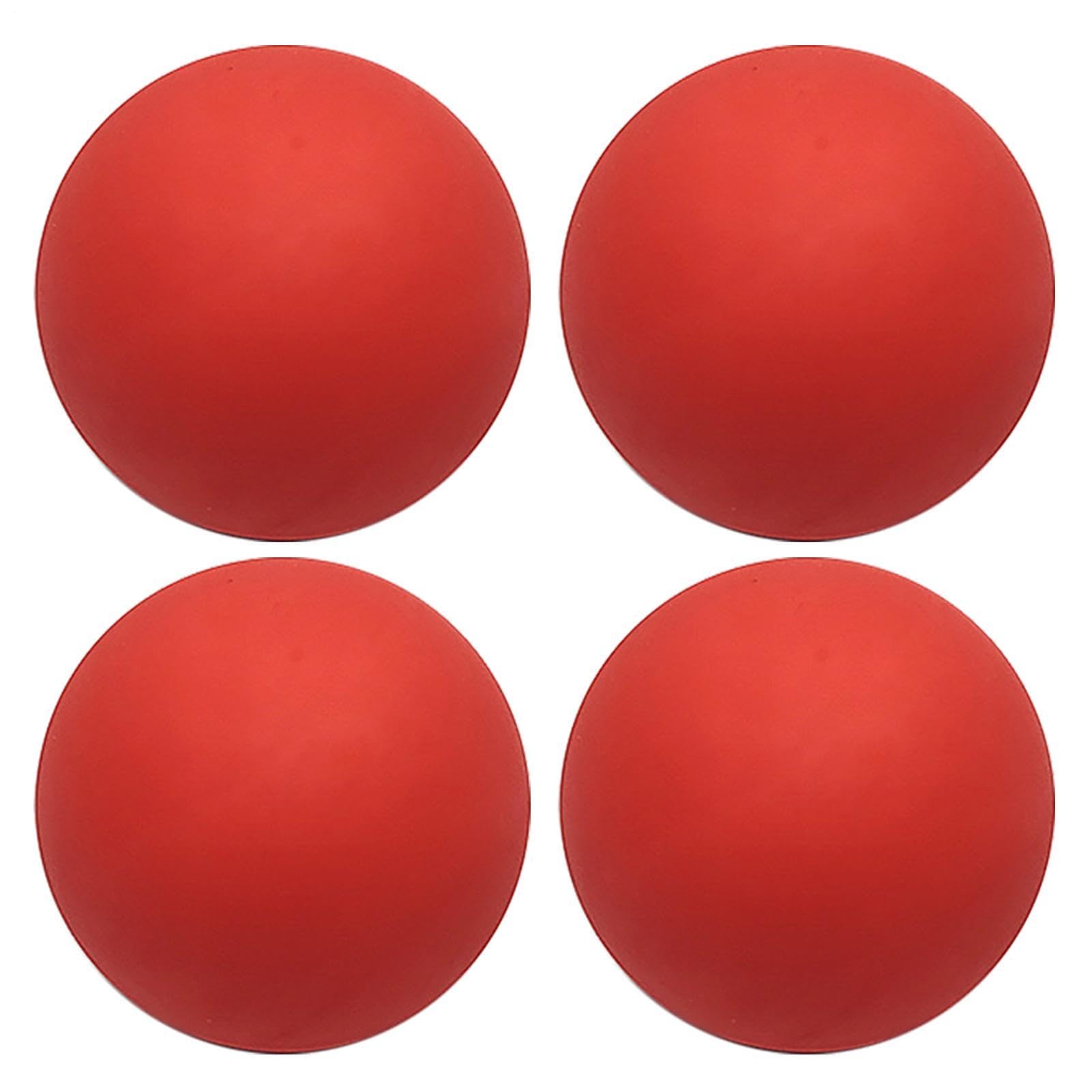 4pcs Squashs Balls Professional-60mm High Bounce Rubber Squash Balls,Stable Bounce Squash Ball High Visibility Rubber Hollow Ball Beginner Training Helper