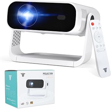 ZDK Smart Projector with WiFi & Bluetooth Android 14 OS 210 ANSI, Built-in Streaming Apps & AirPlay/Miracast, Indoor Home Theater