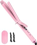 Farery Long Barrel Curling Iron 1 Inch, Ceramic Curling Iron for Thin Hair, Infused Argan Oil & Keratin, Long Lasting Styling, 11 Adjustable Temp, Include Clips & Silicone Pad