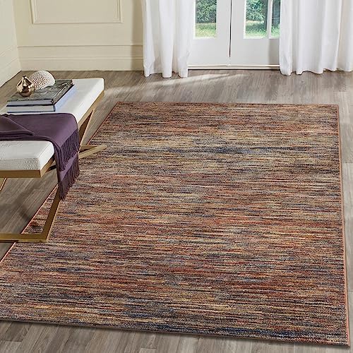 Liora Manne Ariana Indoor Power Loomed Polypropylene Non-Shed Area Rug - Contemporary Casual Colorful (Strata Terra) (3'3" x 4'11")