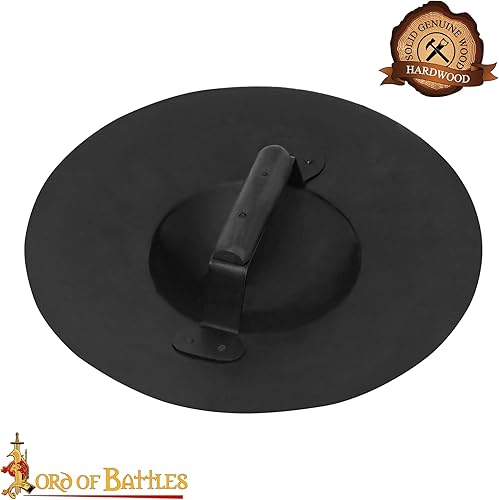 Miniatura 4 de Lord of Battles Escudo de acero medieval tardío de arqueros de combate Escudo Buckler Escudo medieval hecho a mano