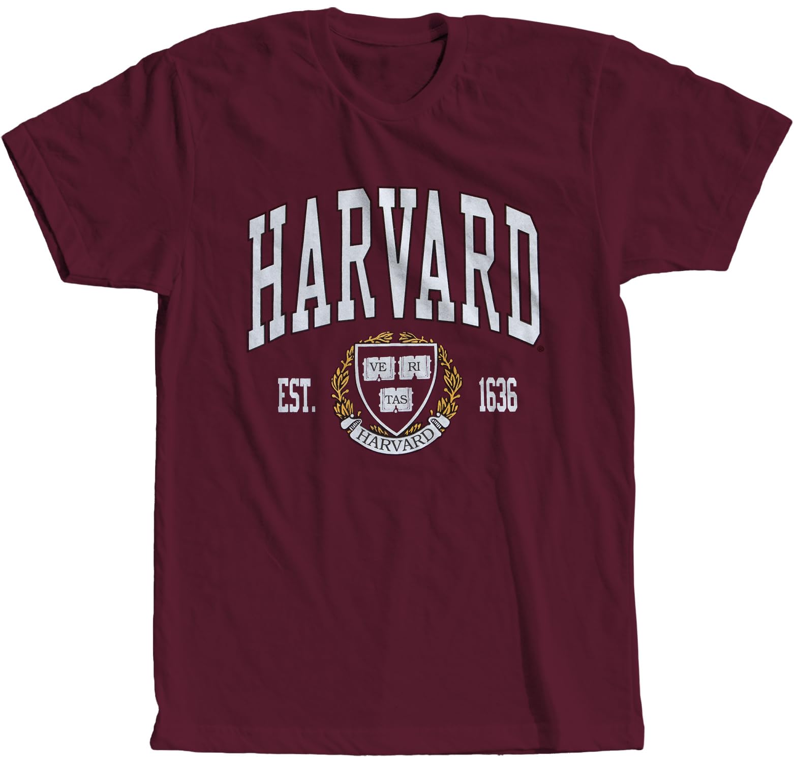 Harvard University T-Shirt Officially Licensed Crest Logo Tee