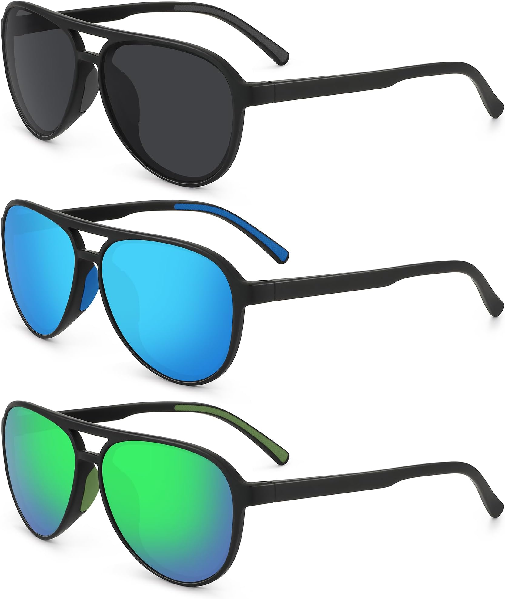 Polarized Aviator Sunglasses for Men Women Classic Retro Aviators Sports Driving Running Sun Glasses