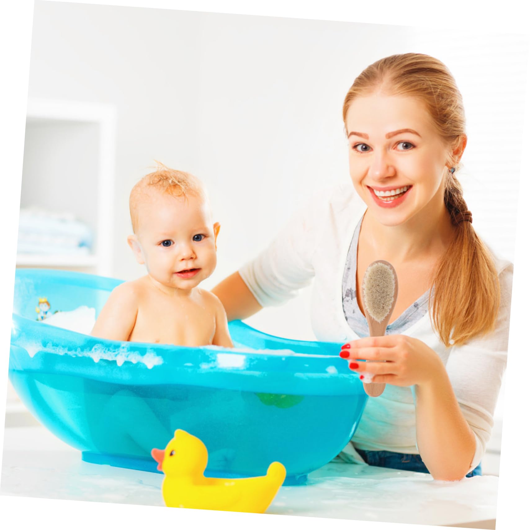 VICASKY Set Di 5 Spazzole Per La Del Bambino Spazzola Per Il Cuoio Capelluto Del Bambino Spazzola Morbida Per La Toelettatura Spazzola Per Il Bagno Del Neonato
