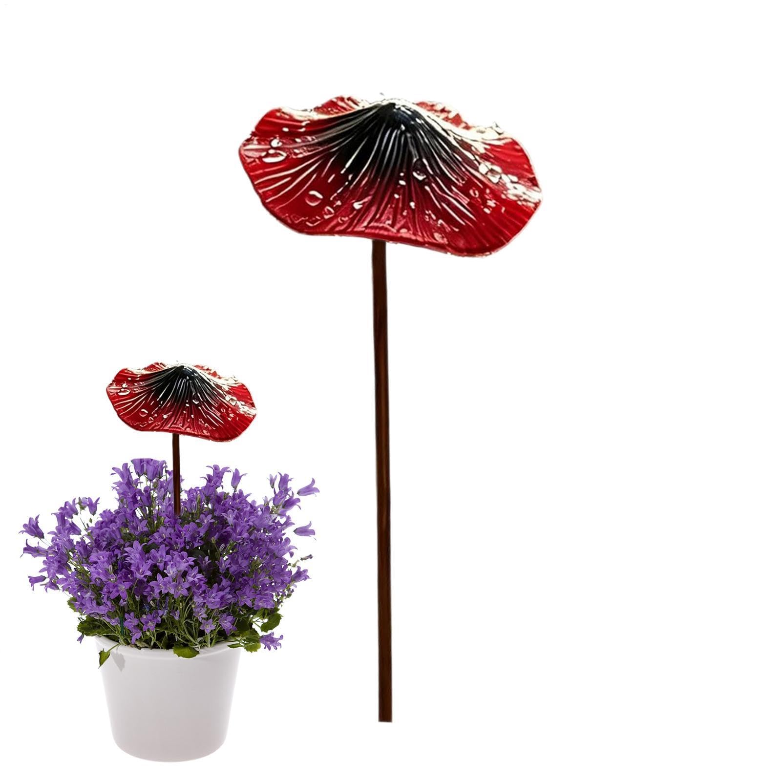 Décoration de champignon de jardin en résine colorée pour vos allées et pelouses