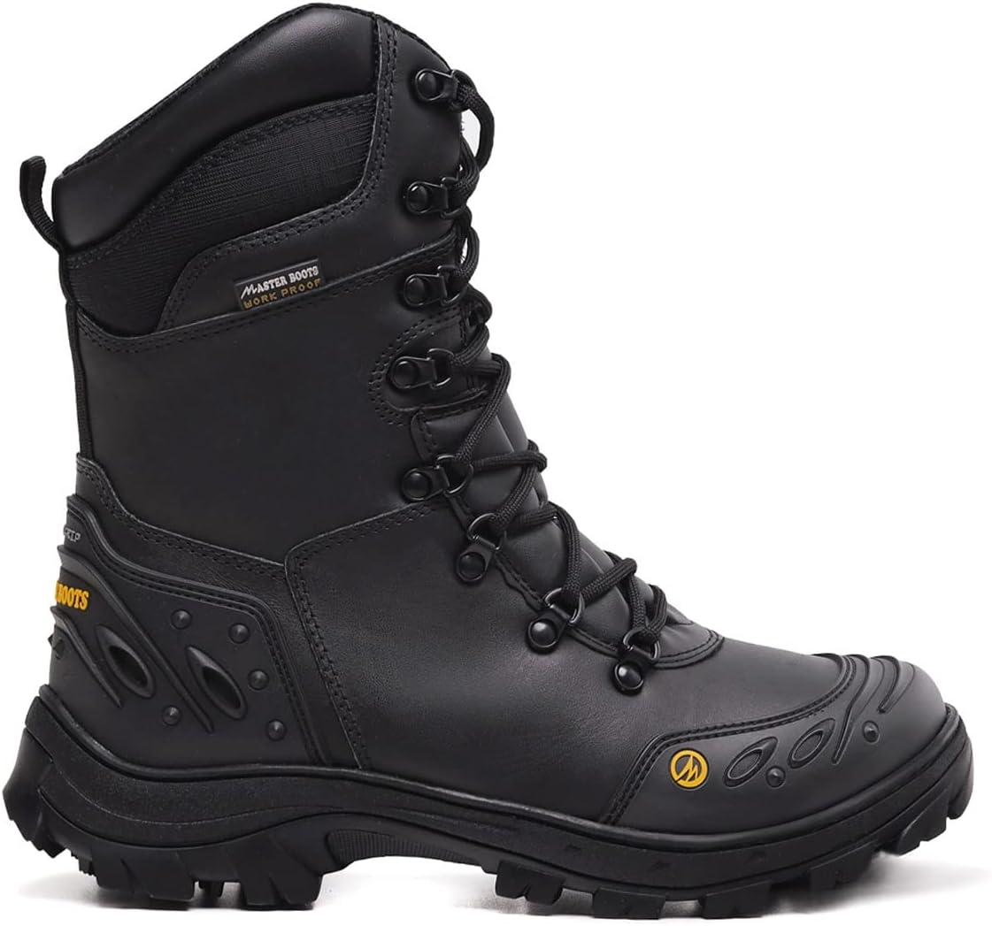 Bota Coturno Masculino Soldier Extralonga em Couro