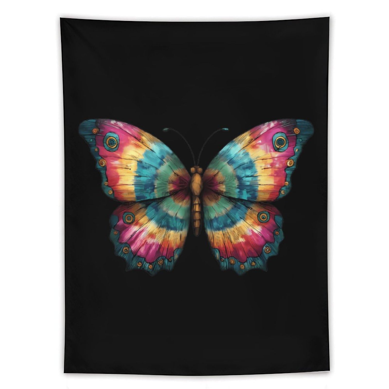 Tapiz colgante de mariposas vertical para decoración de pared en sala de estar 8