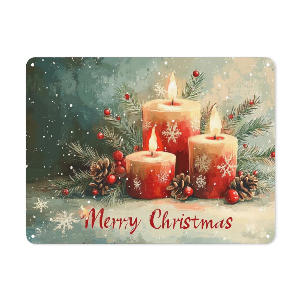 peiyeety Merry Christmas 99 Metal Tin Sign Decoration Art Plaque for Business Home Bar Room Garage Man Cave Funny Style 8"x12"
