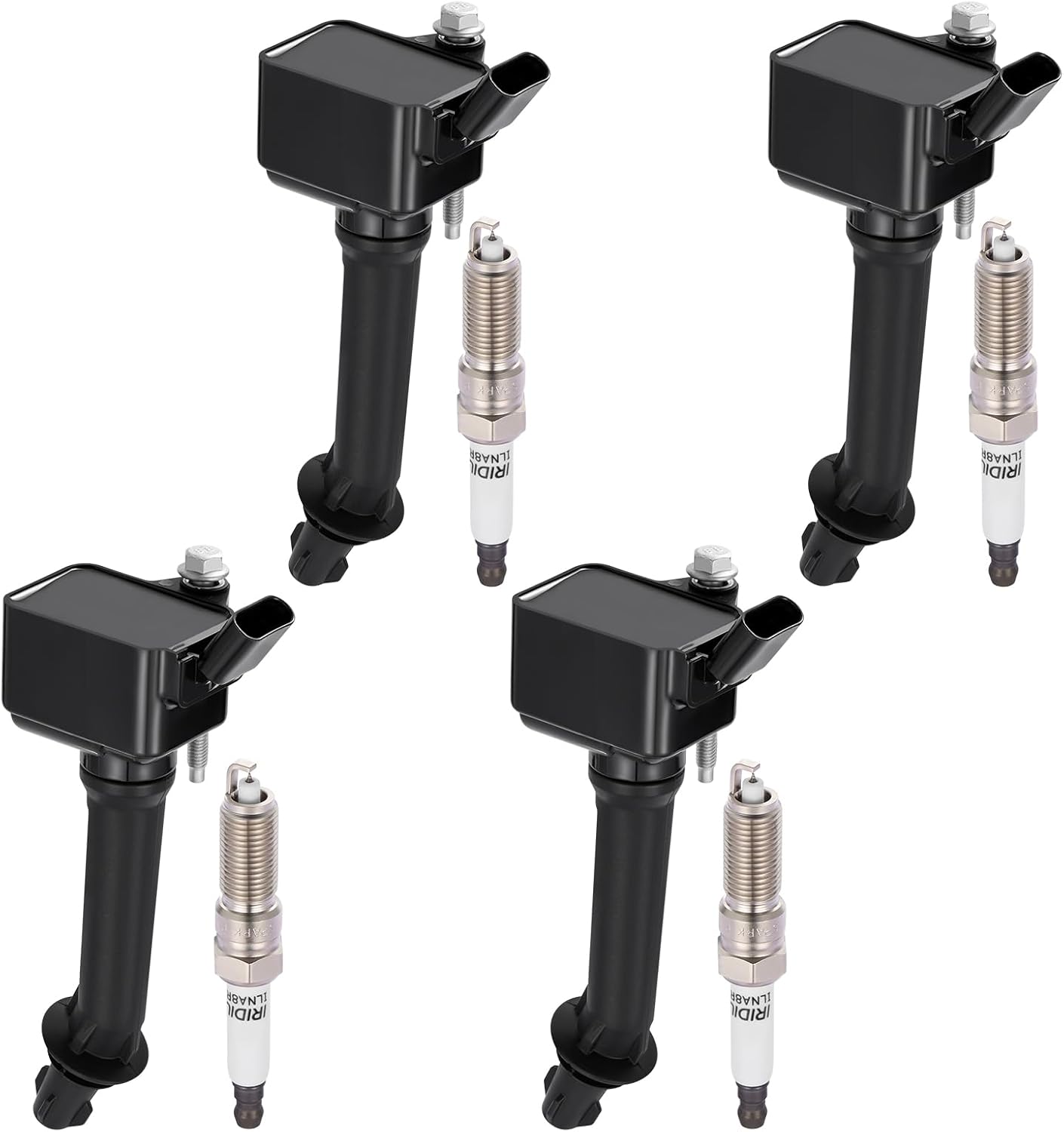 UF821 Ignition Coils & 91970 Spark Plugs Compatible with Buick Cascada 2016-2019, 1.6L L4 - Replaces 55569253, 55595516-4PCS