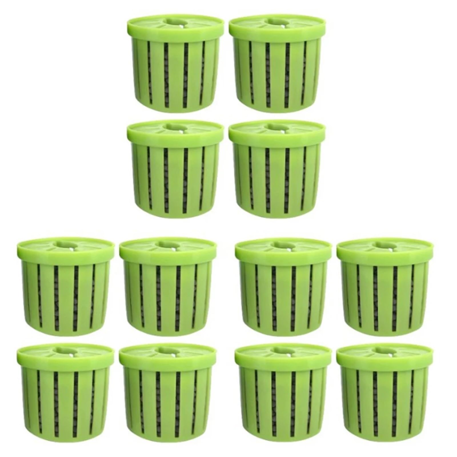 Yangshe 20Pcs Aquarium Plant Holder Multi-Function Porous Planting Basket Anti Floating Aquatic Plant Cup Aquarium Accessories