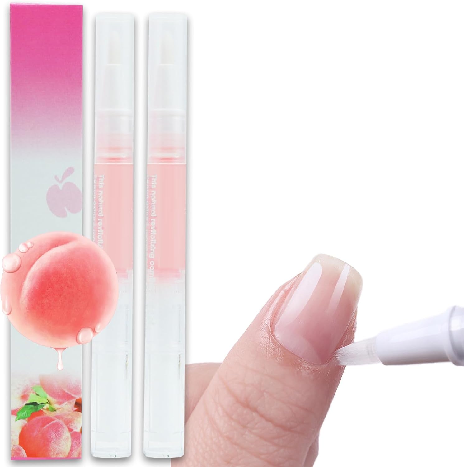 Cuticle Oil Pen for Nail Care, 2PCS Cuticle Oil for Nails, Moisture and