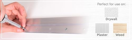 Miniatura 5 de Colgador de tacos franceses resistente, clips Z de aluminio, 50 pulgadas, para fotos, espejos, cabeceras, pizarras blancas, arte, estantes, gabinetes