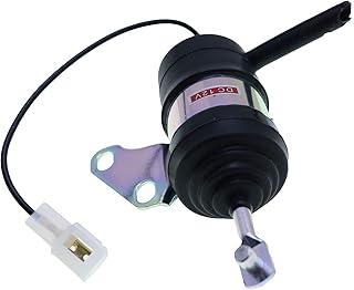 Solarhome Fuel Shut Off Solenoid 16851-60010 Compatible with Kubota Mower B7410D BX1500D BX1800D BX1830D BX2230D ZD18 ZD21 ZD221 ZD323 D722 Engine 12V