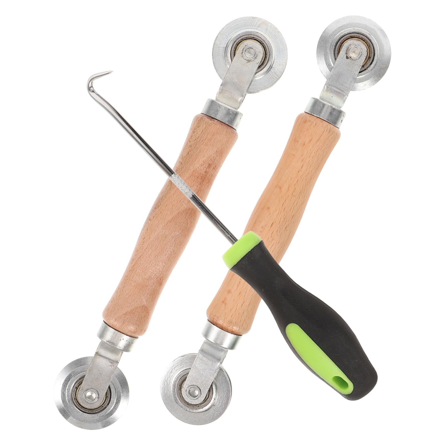 5 Sätze Reparaturwerkzeuge Für Bildschirm Fix Netz Spline Bausatz Hilfe Rollen Siebwalzenwerkzeug Rollwerkzeug Für Fliegengittertüren Bildschirminstallationstool Holz 3 Stück * 5